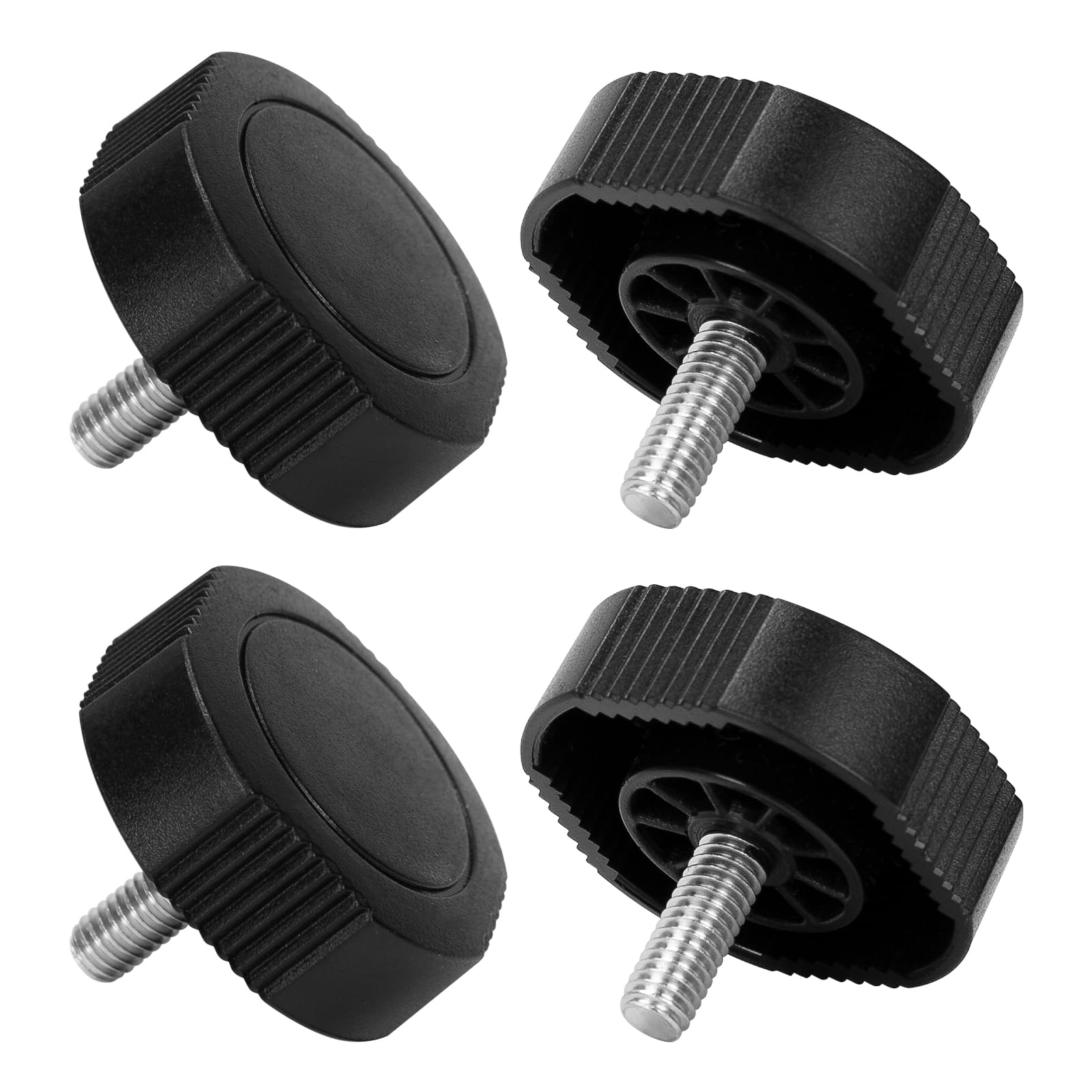 Magluv 4 Pack Gimbal Bracket Knobs for Lowrance 000-10467-001, Compatibility with Lowrance HDSGen2T/Elite7, Simrad NSS/NSSevo2, B&G Zeus2, for Lowrance Replacement Parts, Black