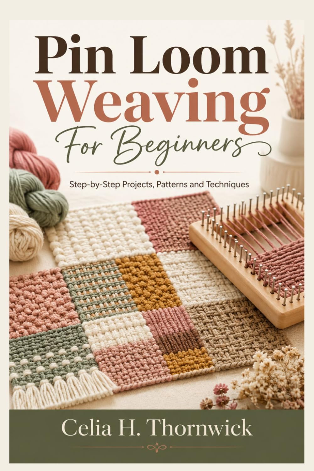 Pin Loom Weaving For Beginners: Step-by-Step Projects, Patterns and Techniques