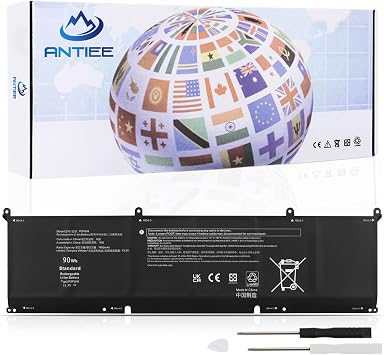ANTIEE P0FWH 90Wh Laptop Battery Replacement for Dell Alienware m16 R2