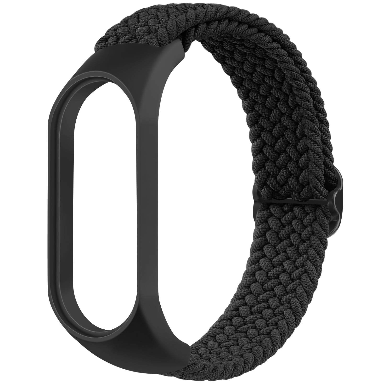 Tobfit Nylon Single Loop Woven Watch Strap Compatible with Xiaomi Mi Band 3/4 / 5/6 / 7 / Amazfit Band 5 Smart Watch (Watch Not Included), Removable Sport Belt for Men and Women(Black) (B0CGQR1QYZ) Amazon Price History, Amazon Price Tracker