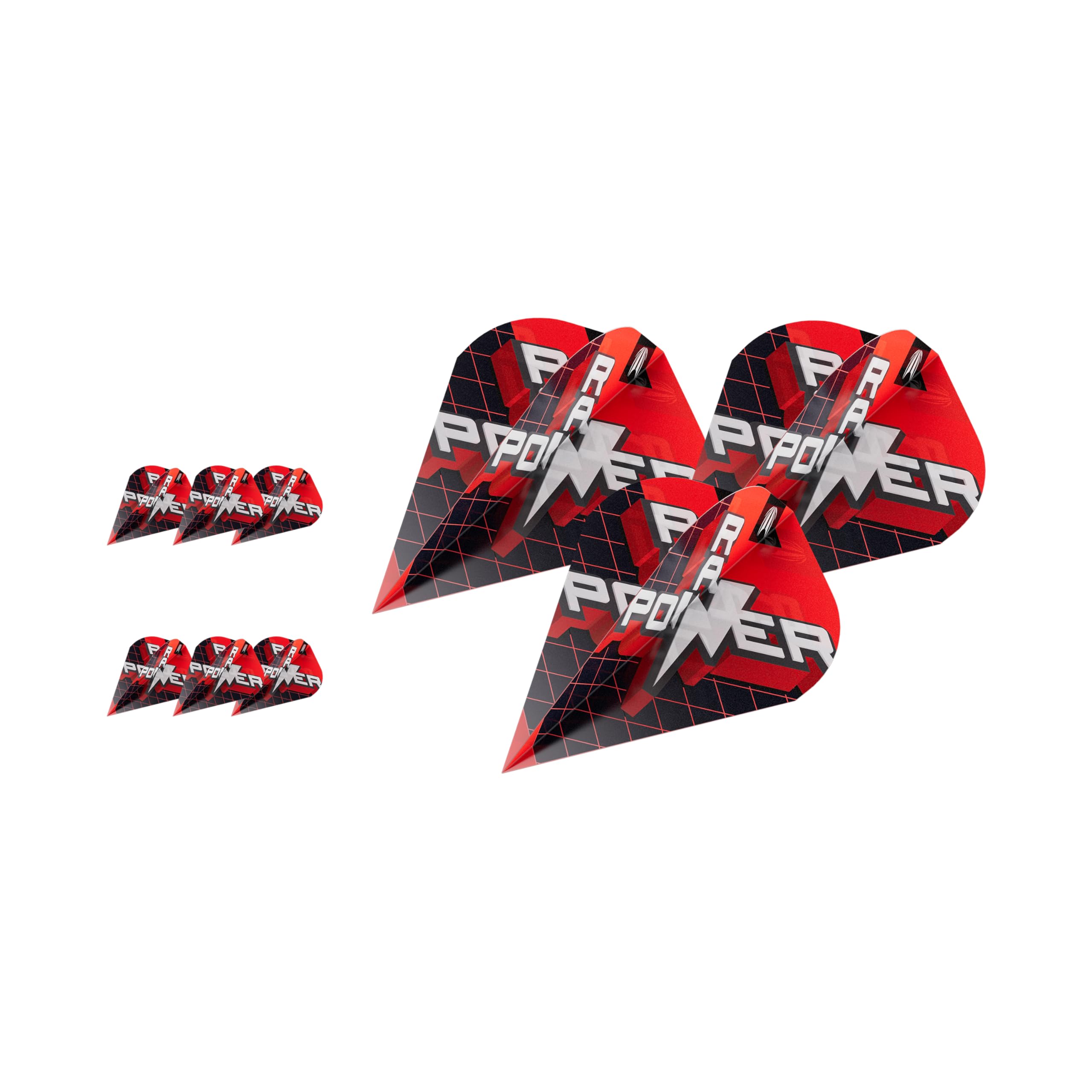 Target Darts Phil Taylor Gen 11 Power 9-Five Flights, Raw Power Pro Ultra Dart Flight Set, Pack of 9 | Phil Taylor G11 Dart Flights, Professional Dart Accessories –Kite Shape