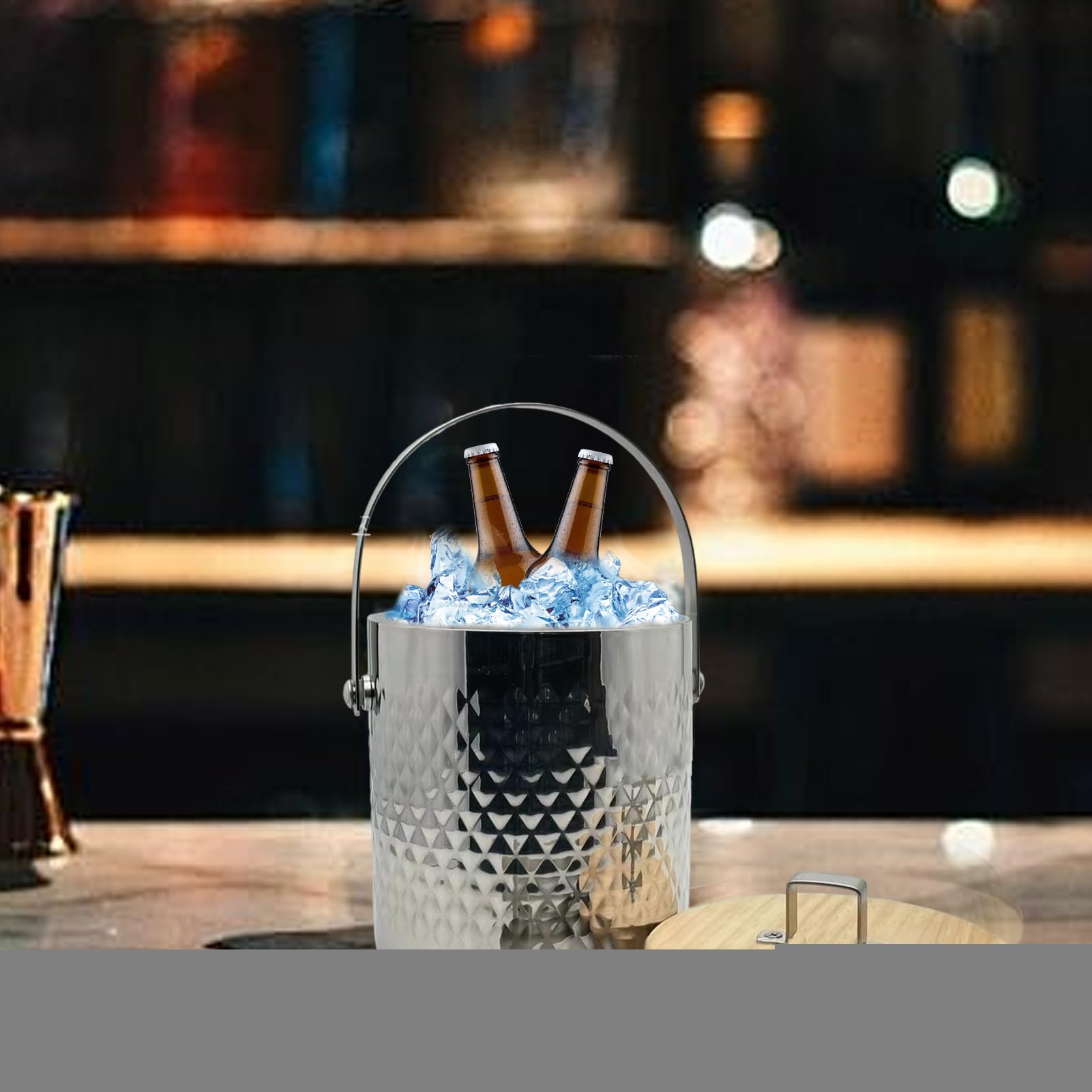 Vassoio per cubetti di ghiaccio in acciaio – refrigeratore per