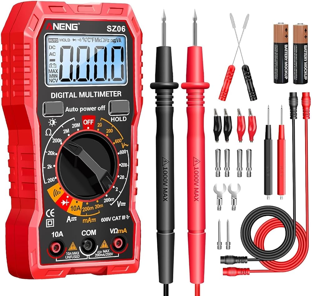 ANENG Digital Multimeter Tester,AC/DC Voltage,DC Current,Auto Voltmeter