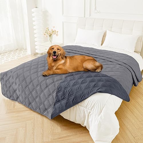 Miniatura 149 de Smiry Manta Impermeable para Cama de Perro 30x70, Manta Suave Reversible para Mascotas, Cubierta Lavable a Prueba de Fugas para Sofá de Gatos y Azul