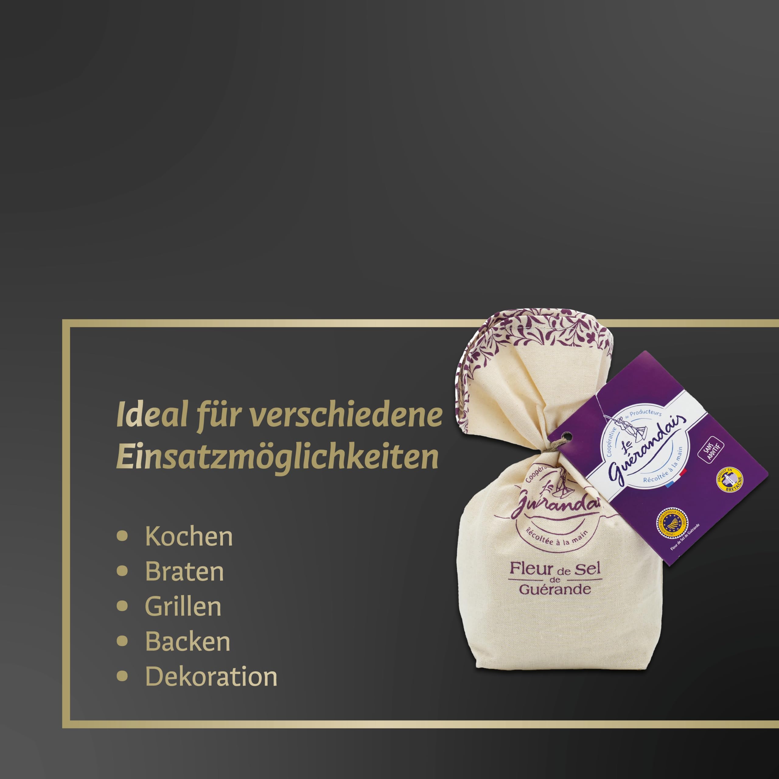 Le Guerandais Fleur de Sel Le Guerandais, 250 g (Packung mit 2)