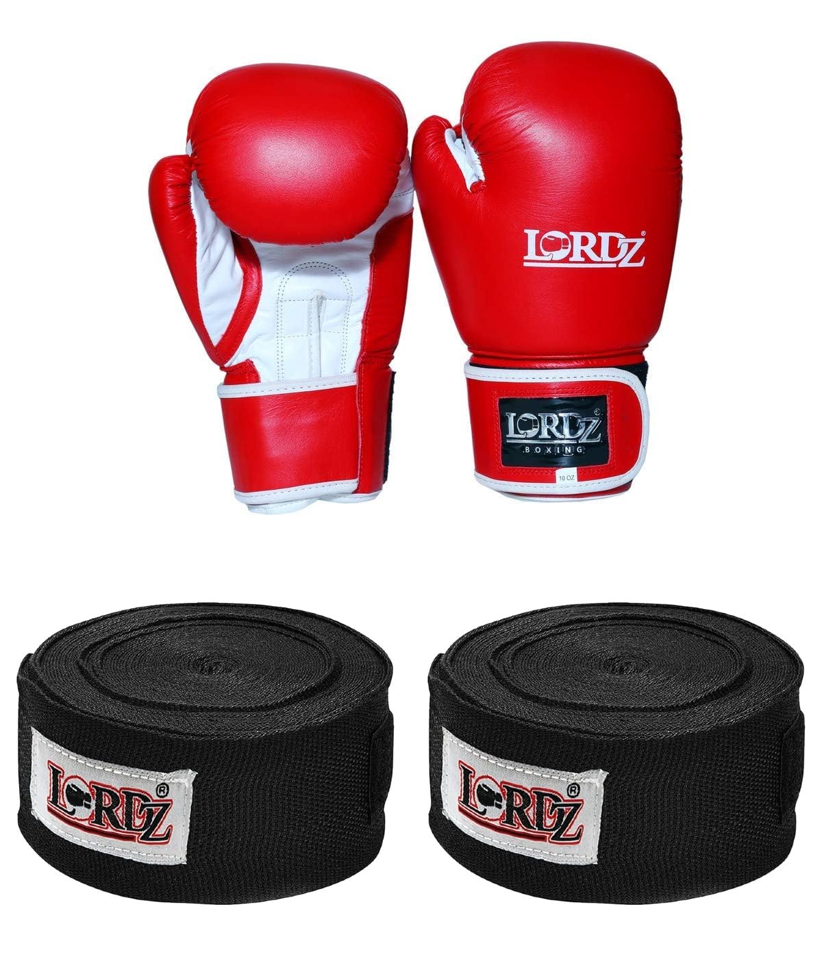 Lords Genuine Leather Competition Boxing Gloves Moulded with Black Hand wrap 120 inch Set (Combo) (B0CW9GB1CM) Amazon Price History, Amazon Price Tracker