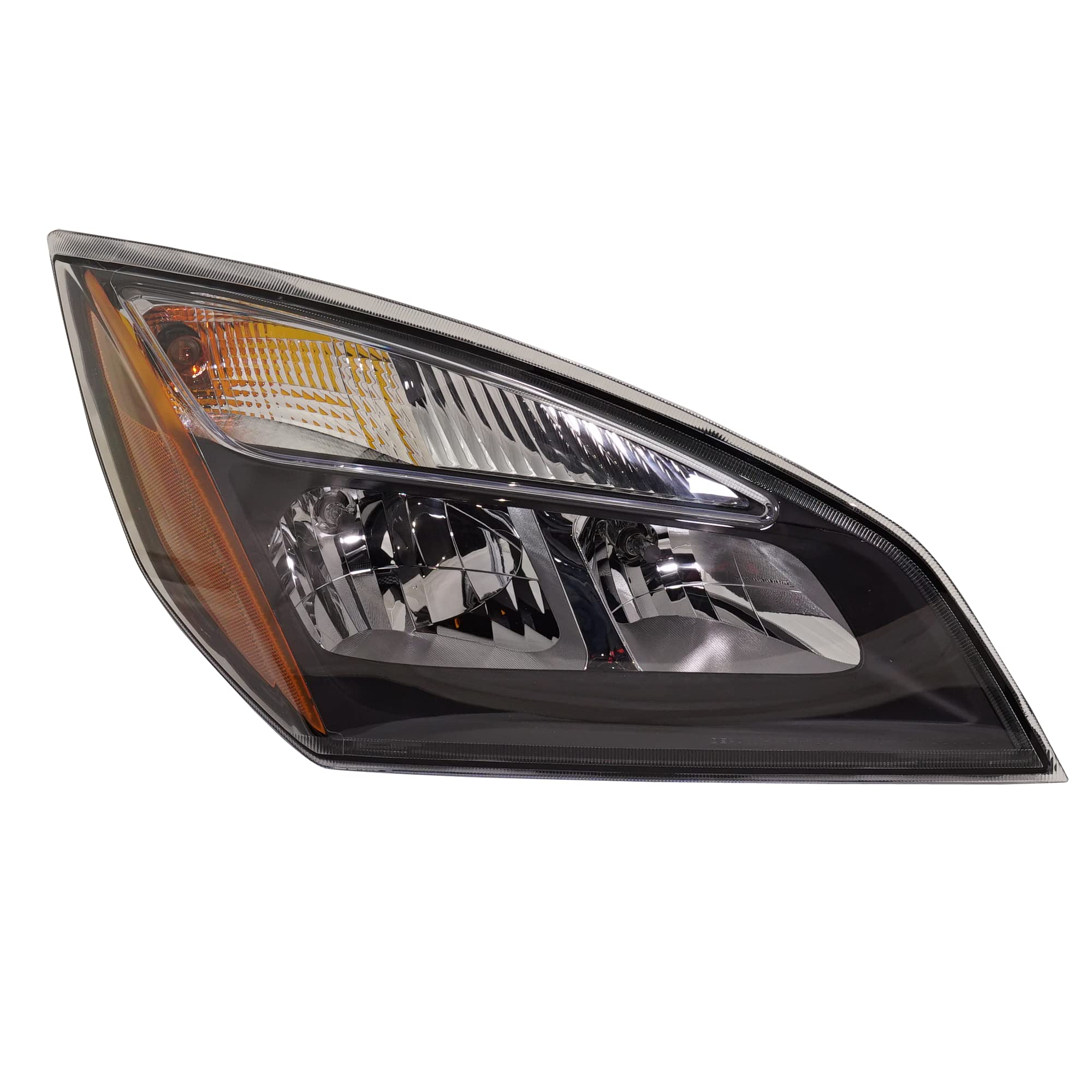 Passenger Side (Right) Halogen Headlight For 2017-2021 Freightliner Cascadia - Includes Bulbs, DOT/SAE