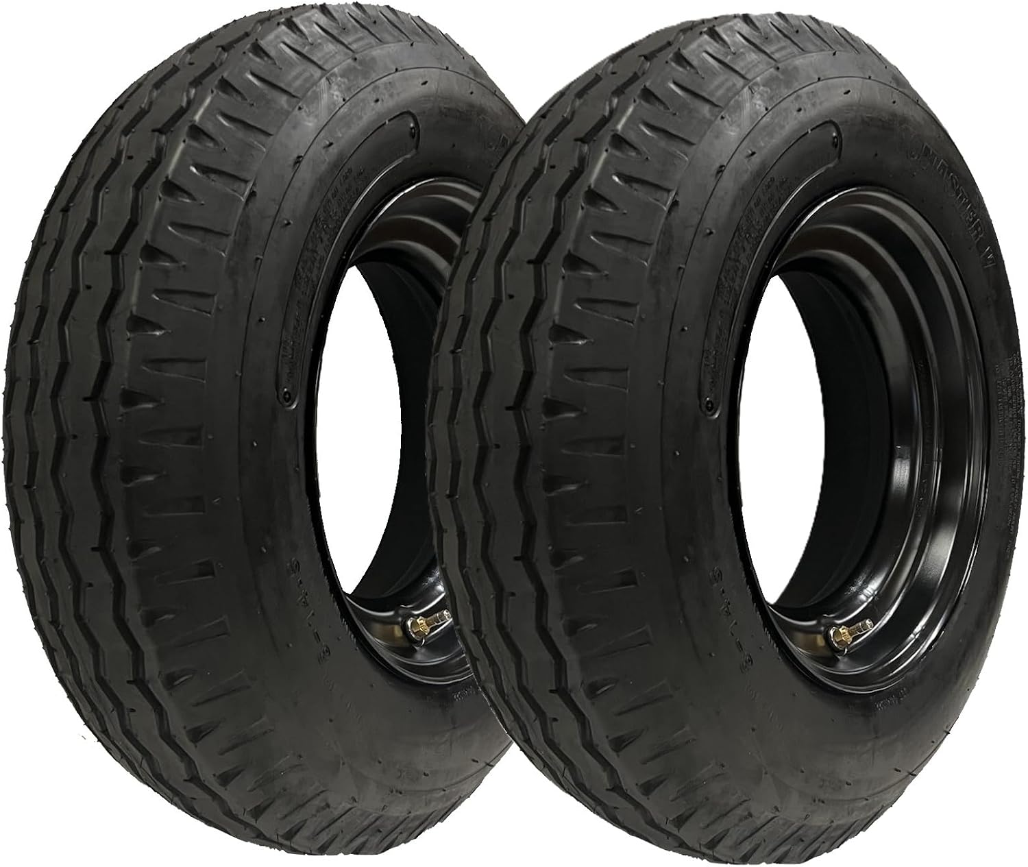 eCustomRim 2-Pack 8-14.5 ST Heavy Duty 16 Ply Trailer Tires on 6x14.5 Wheels for RV Mobile Home - 3500 lbs Load