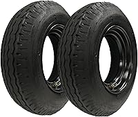 eCustomRim 2-Pack 8-14.5 ST Heavy Duty 16 Ply Trailer Tires on 6x14.5 Wheels for RV Mobile Home - 3500 lbs Load