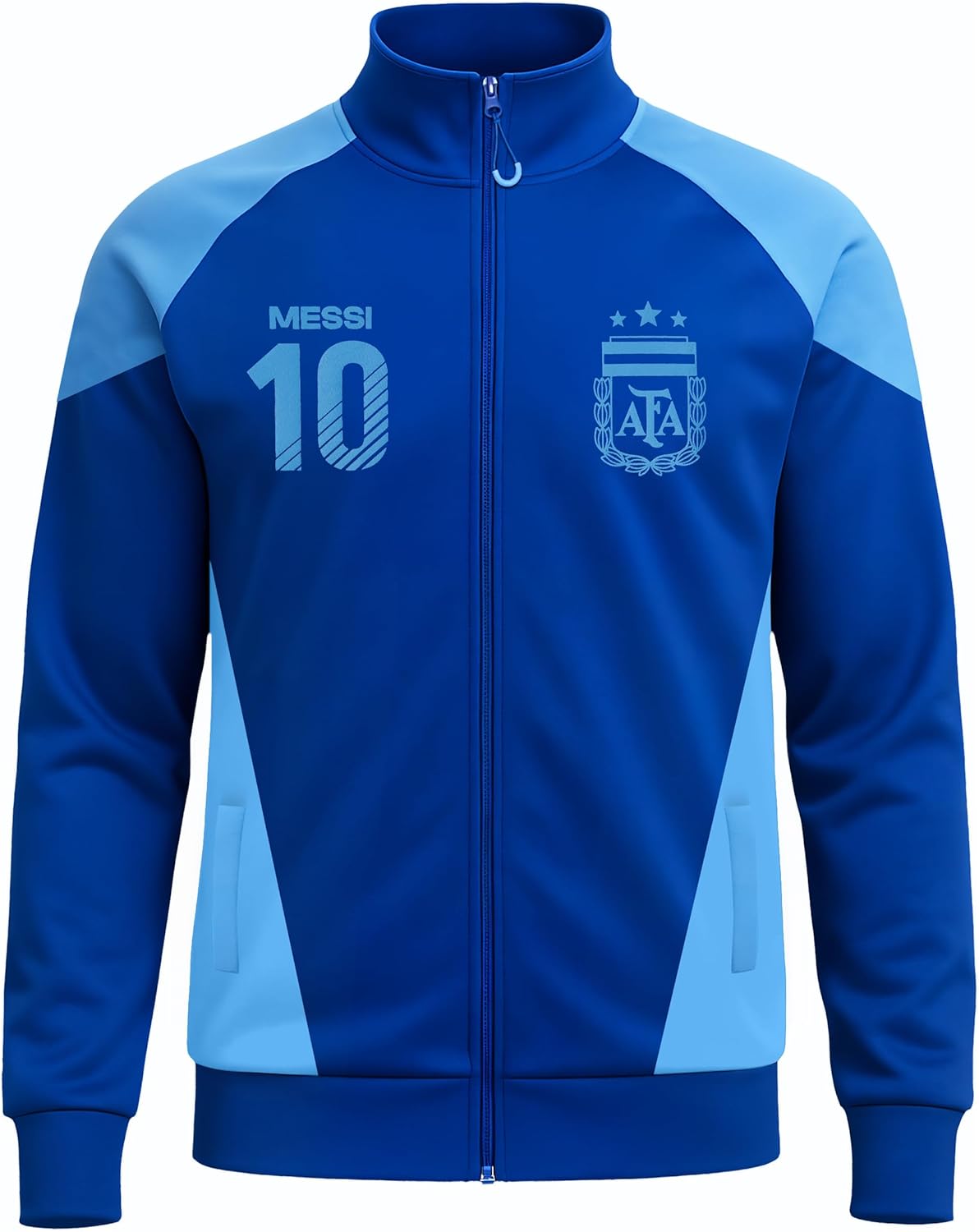 Icon Sports Officially Licensed Argentine Football Association Lionel Messi Track Jacket - Unisex Adult - Image 3