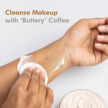 mCaffeine Coffee Face Cleansing Butter - Shea Butter and Coconut Oil Infused - Non-Greasy Oil Cleanser - Suitable for All Skin Types - 3.52 oz