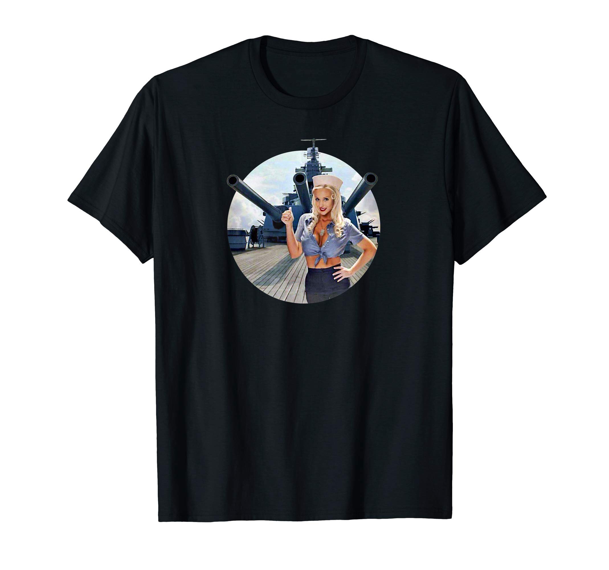 Amazon | ピンナップガール海軍WW2ビンテージポスター Tシャツ | T 