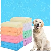Tudomro 14-Pack Extra Large 55x28 Inch Microfiber Dog Towels - Quick Drying, Super Absorbent Bath Towels for Large Medium Dogs Cats Puppies, 7 Colors