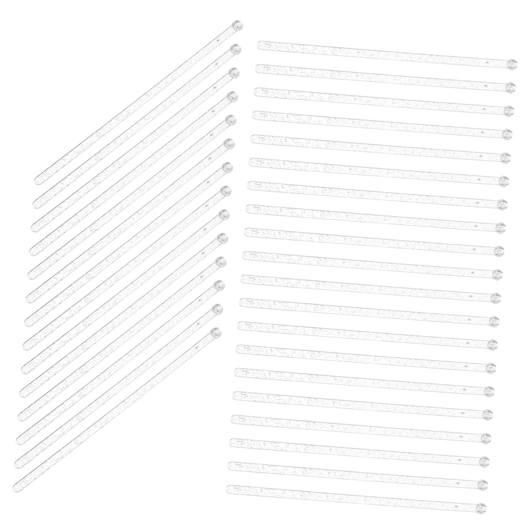 ULTECHNOVO 100pcs Clear Swizzle Sticks for Cocktails Mixing Sticks for Drinks Versatile Beverage Stirring Rods Elegant Party Supplies for Events and Home Use