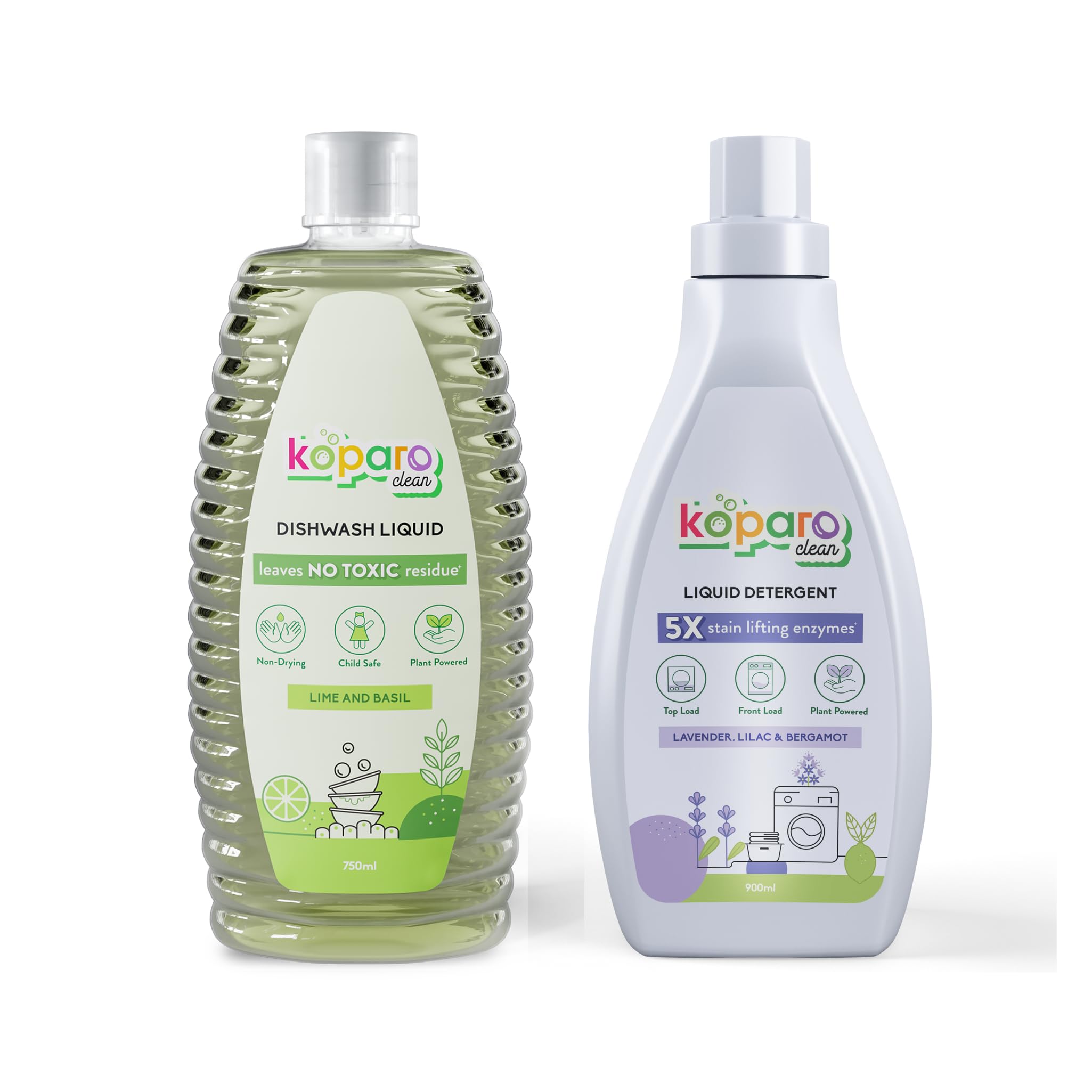 Koparo Natural Dishwash Liquid 750ml and Laundry Liquid Detergent 900ml | Eco Friendly, Plant Based & Non Toxic (B0CPJD72S2) Amazon Price History, Amazon Price Tracker