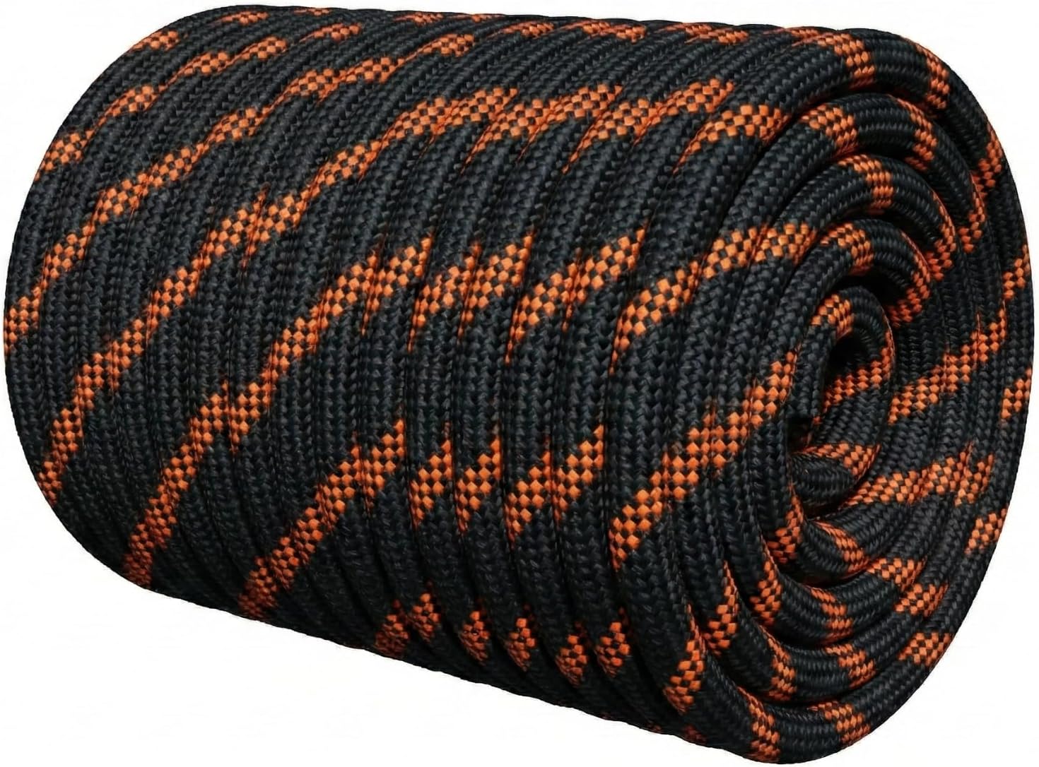 1/2 Inch Arborist Rigging Rope (250 Ft) - ASTM F2116 Certified (9,000 lbs MBS / 900 lbs SWL) - Static Polyester Bull Rope for Tree Climbing, Nautical Rigging & Swings (Yellow)