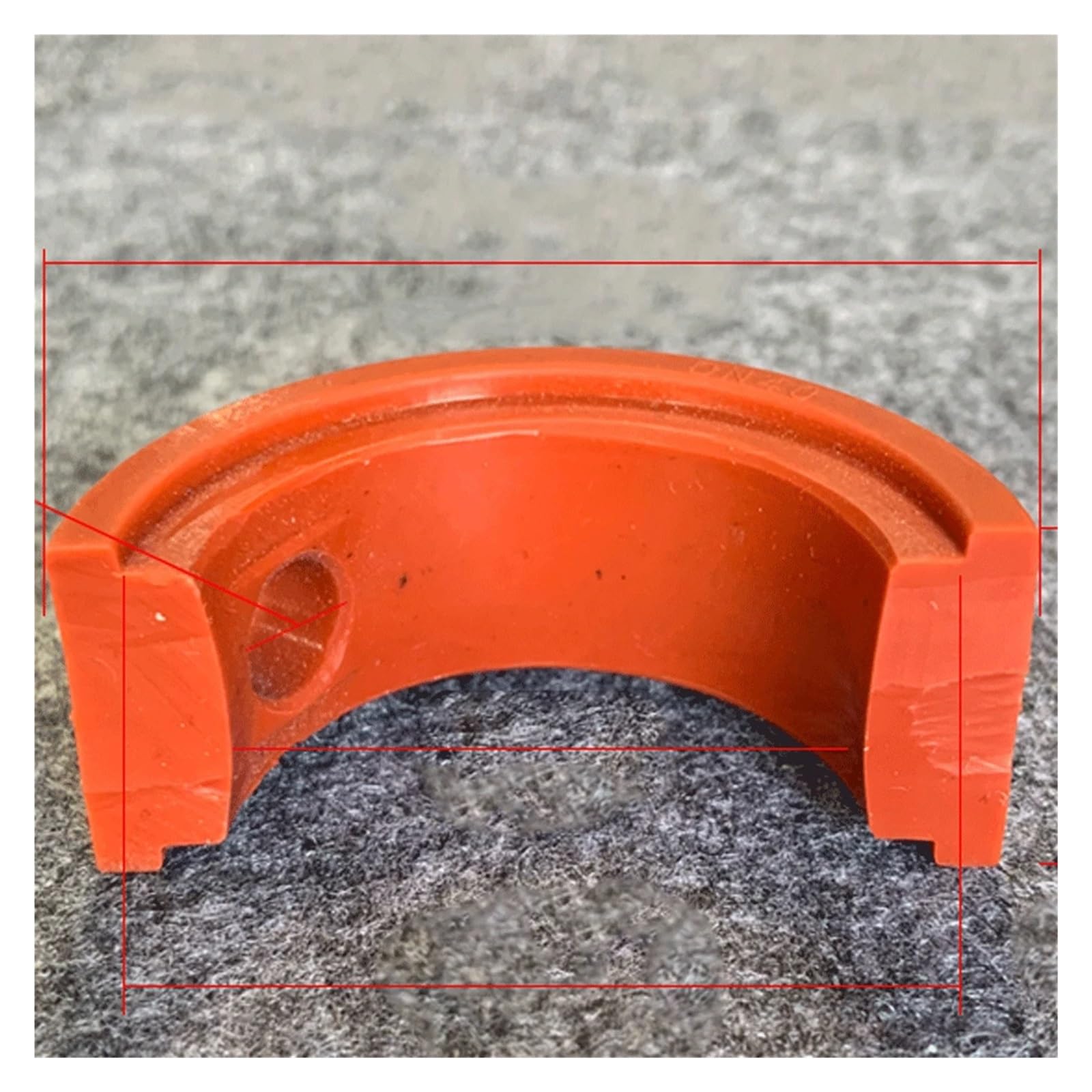 Junta de sellado de silicona VQM roja DN22/25/32-150 for válvula (Tamaño : DN125)