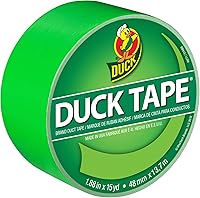 Vista 25 de Cinta adhesiva Duck Brand Duck de color, 4,78 cm x 13,7 m, 6 rollos, naranja neón (1265019_C)