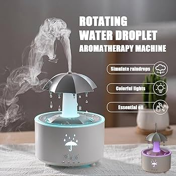 Amazon.co.jp : 加湿器、レインエフェクト付き傘ディフューザー