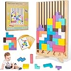 Comprar Puzzle de Madera Tetris, Tetris Puzzle 3D Madera, Juguetes Montessori NiñOS 3 4 5 6 AñOs, Colorido Bloques Geométricos Tetris, Inteligencia Jigsaw, Cerebro Juguete, Regalos para Niños