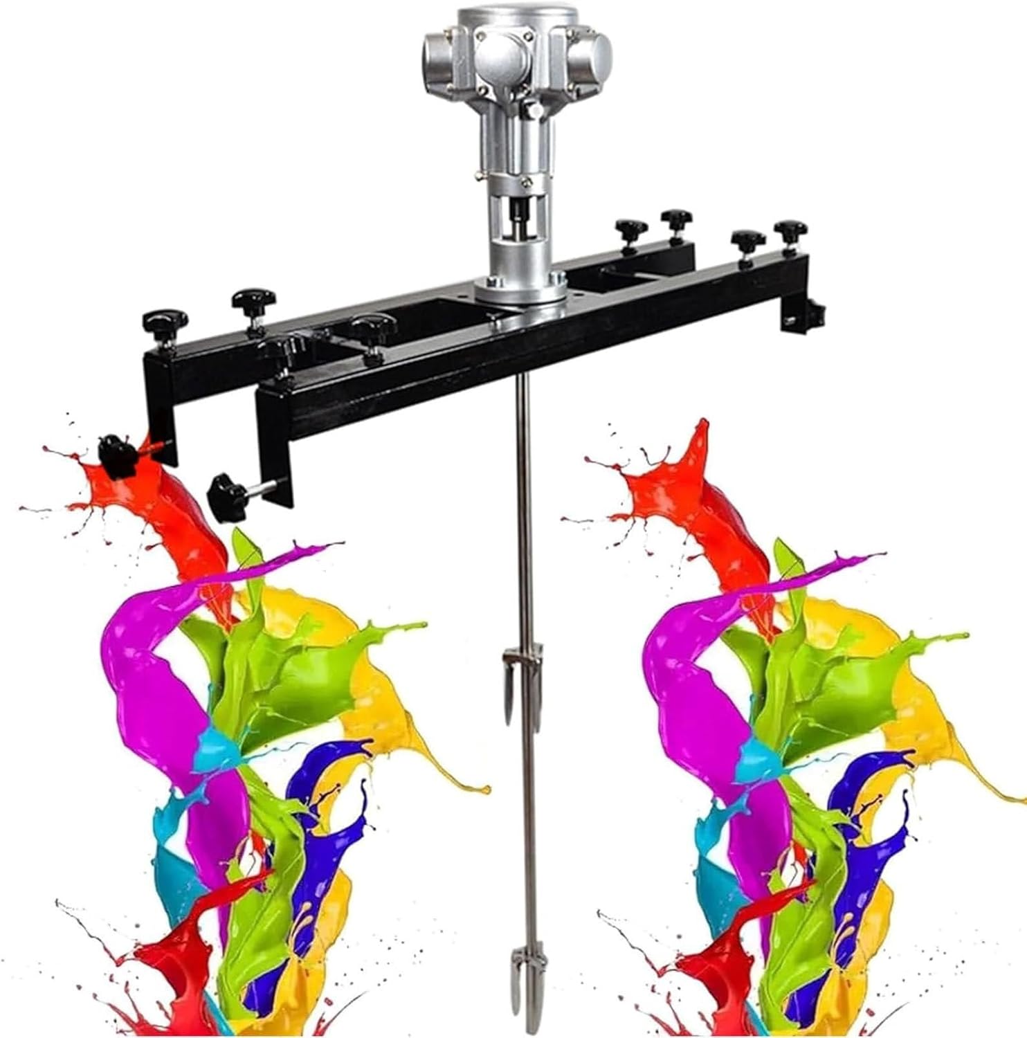 IBC Air Agitator Paint Mixer, 1000L Air Mixing Machine, 1/2 HP Liquid Paint Stirrer, Folding Propeller, 0-2500 RPM Adjustable Speed, Efficient Paint Mixing Tool