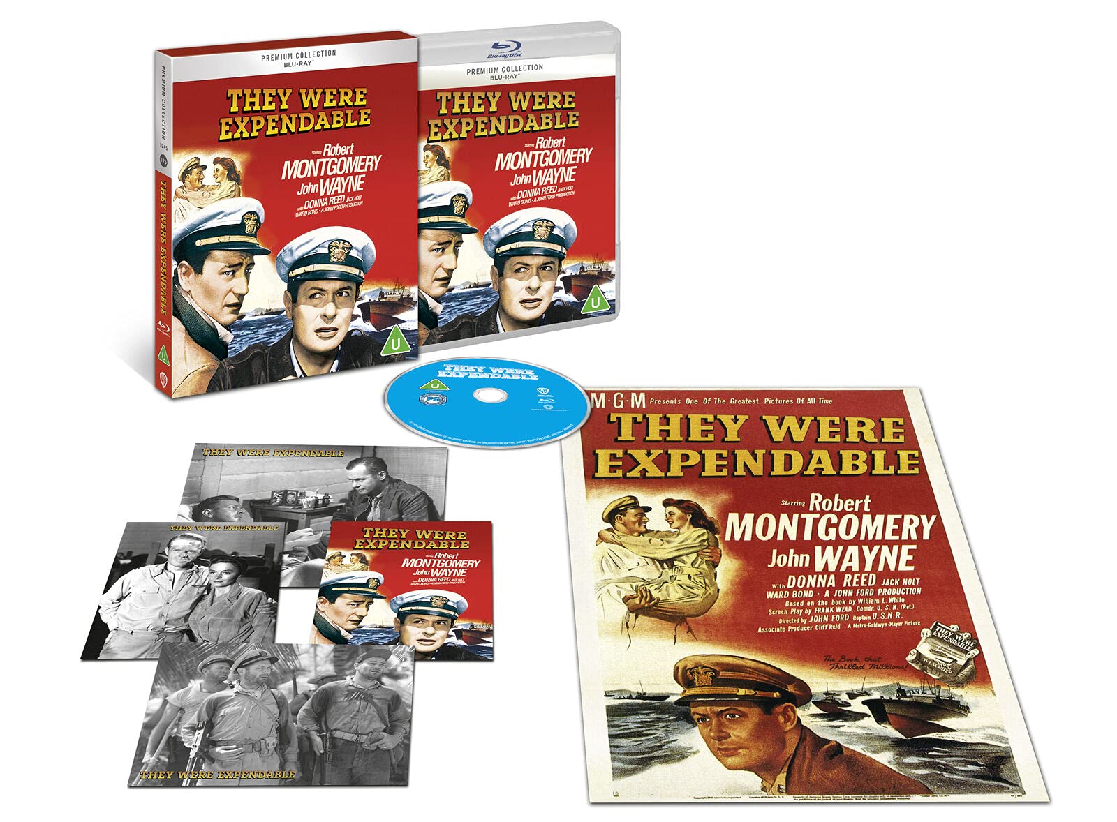 They Were Expendable Blu-Ray película bélica de John Wayne de colección clásica en formato físico