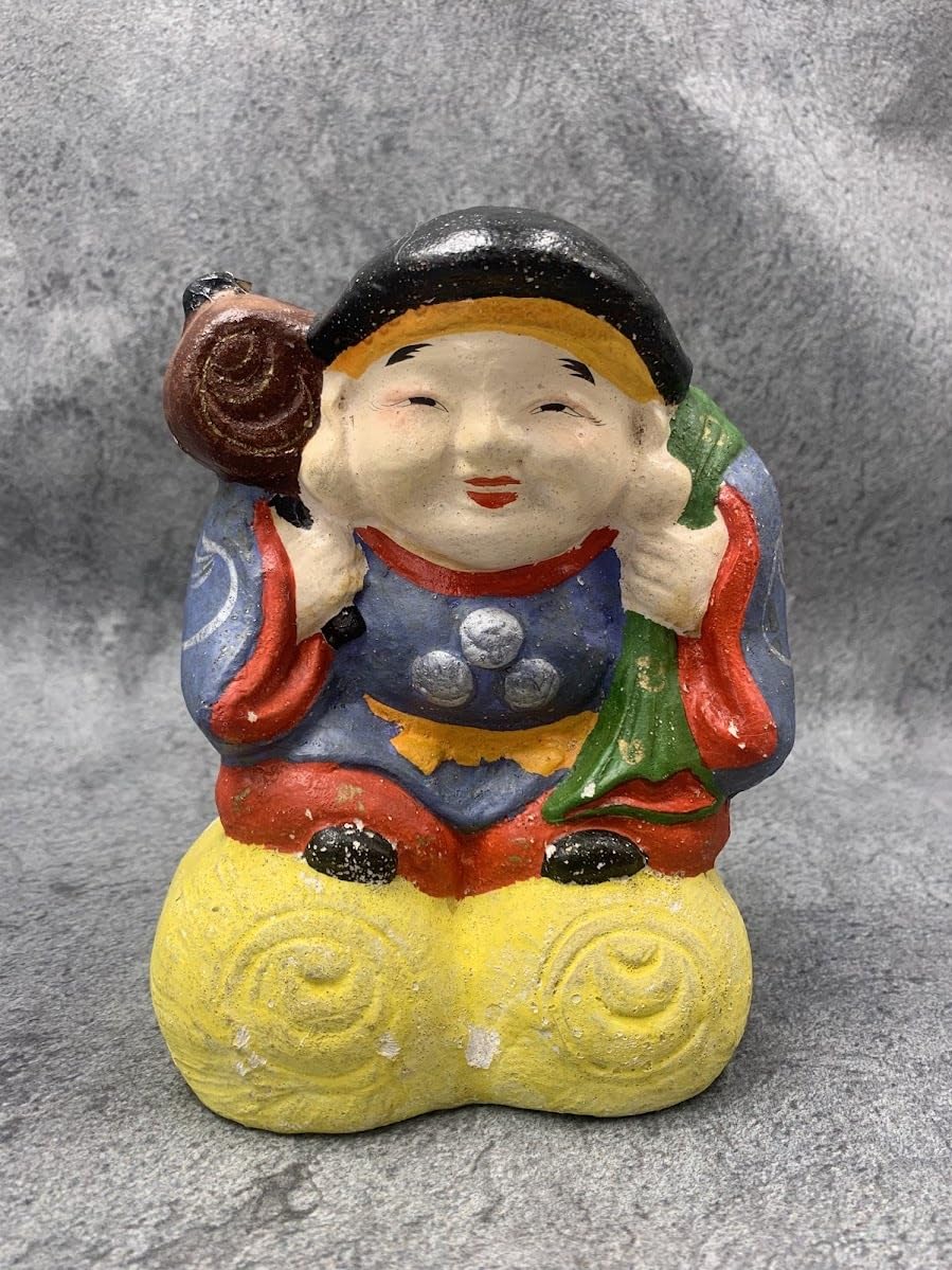 Amazon | 土人形 大黒様 ② 郷土玩具 アンティーク 置物 時代物 日本