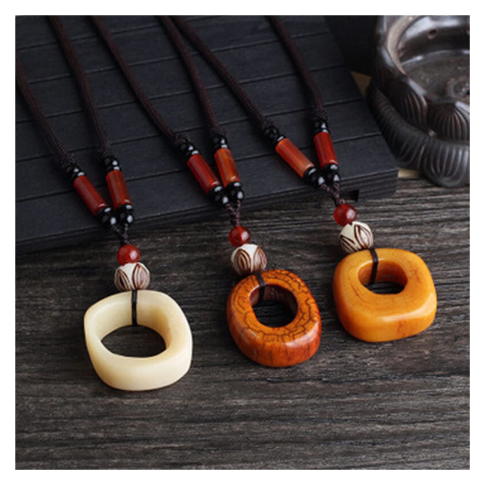 Amazon.co.jp: ネックレス オリジナル天然ラクダの骨のペンダント