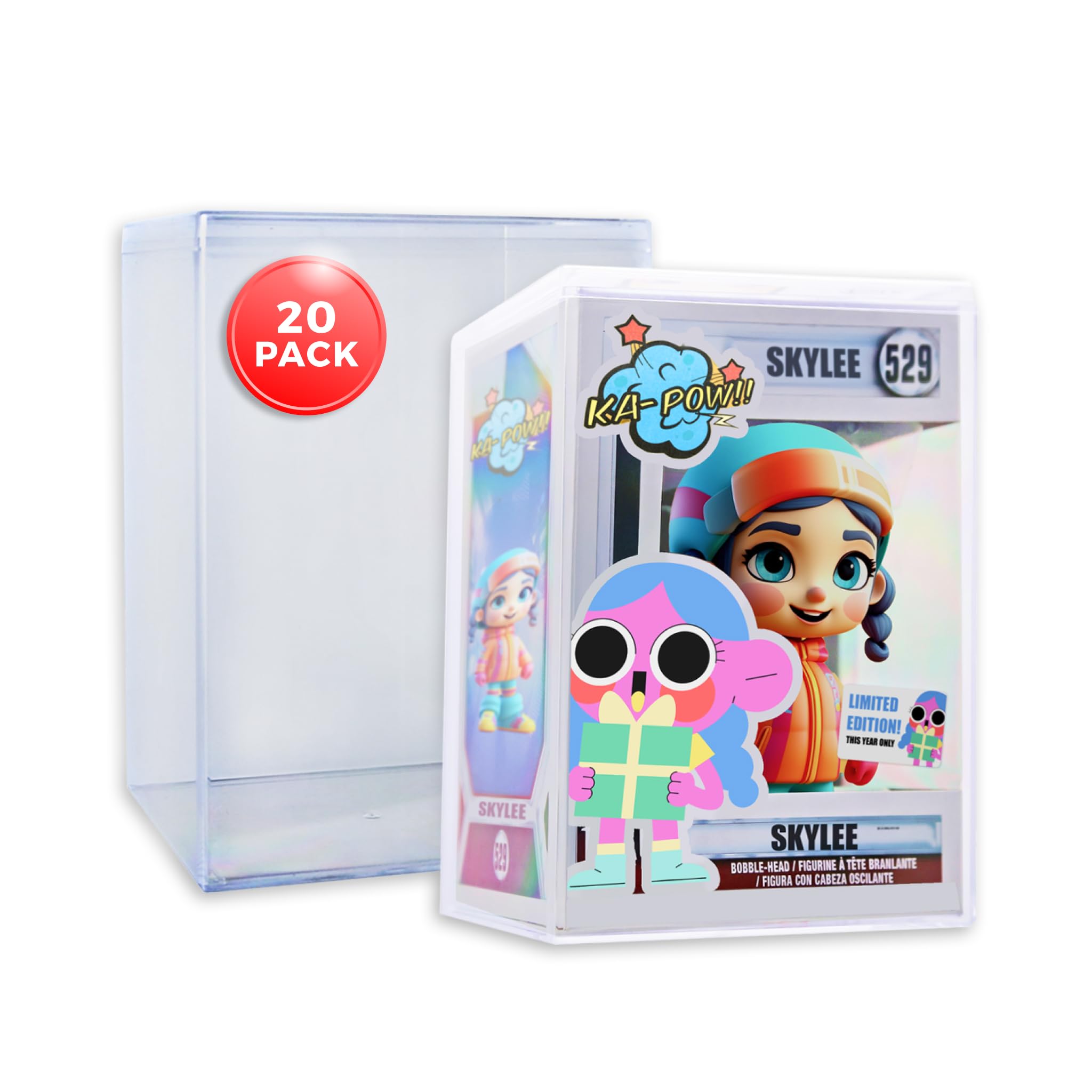 Amazon.com: 20-Pack Hard Acrylic Funko Pop Protector Display Case