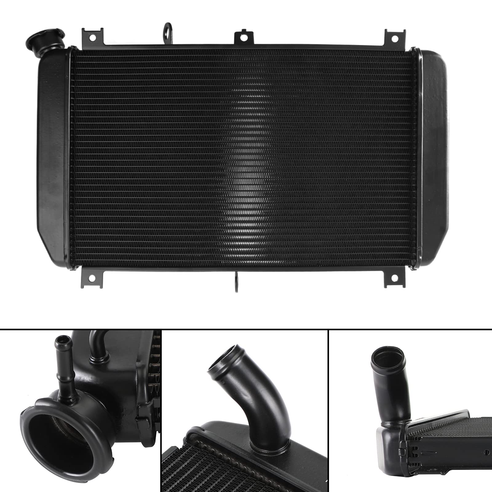 Radiateur de Refroidissement en Alupour Minium pour Kawasaki Z900 2017-2023, Haute Transmissibilité Thermique, Cooler Radiator, Installation sans Modification, 1 Pièce