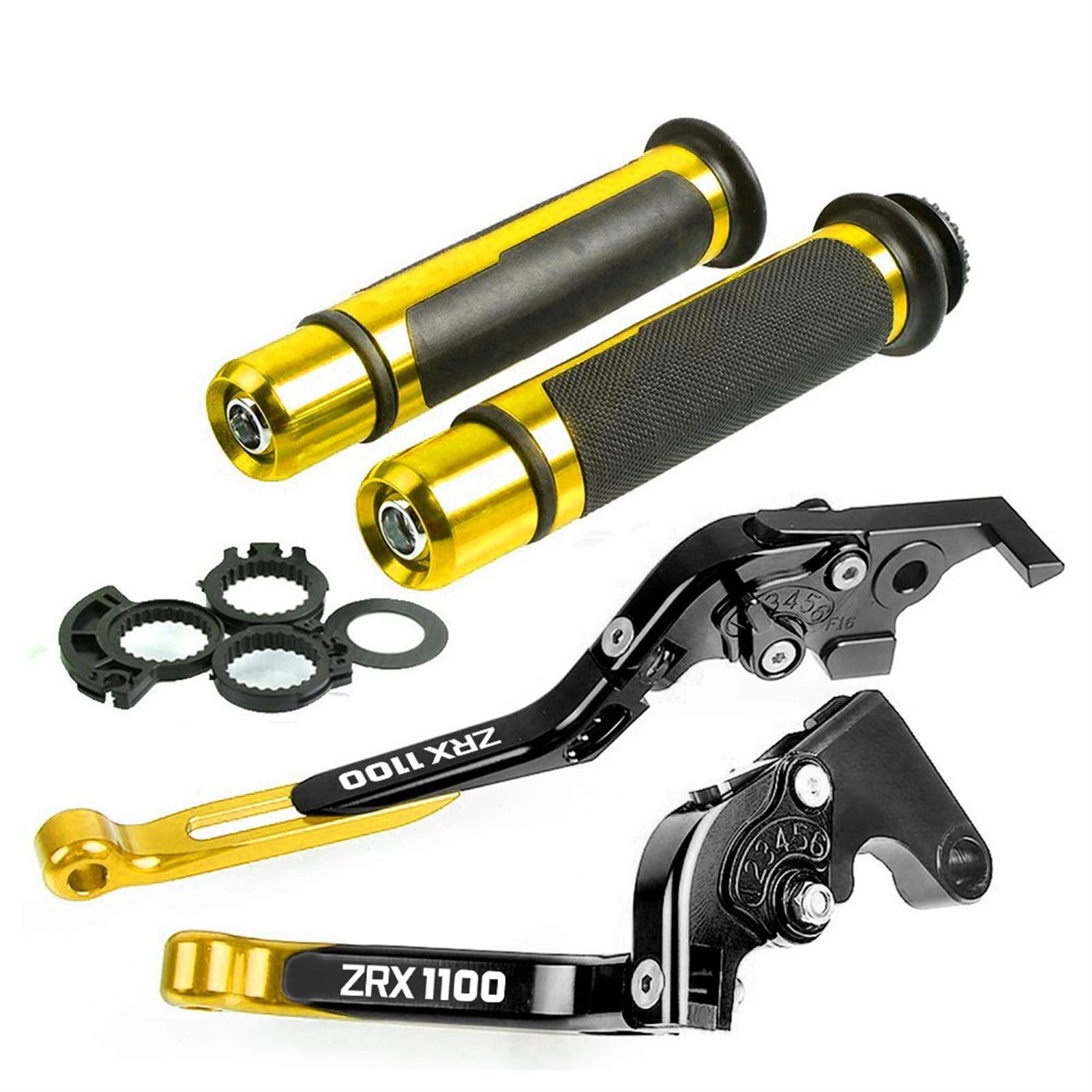 Leva Della Frizione Del Freno Moto Regolabile Pieghevole Freno Frizione Leve Manubrio Manopole Per Kawasaki ZRX1100 1999-2007 2001 2002 2003 2004 2005 (Colore : I)