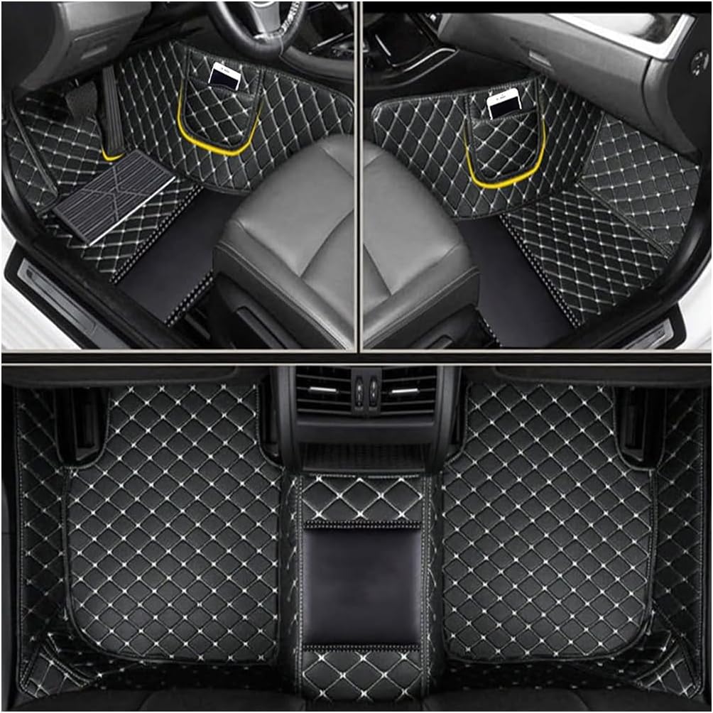 Car Mats Full Set for Dodge 2000-2025 with Logo/Pic - Challenger/Charger/Durango/Journey/Grand Caravan/Dart/Avenger/Caliber -Full Coverage, with Storage Bag - All-Weather Protection, Custom Fit
