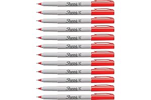 Sharpie Ultra-fine Point Markers - Resilient and Crisp in Majestic Red
