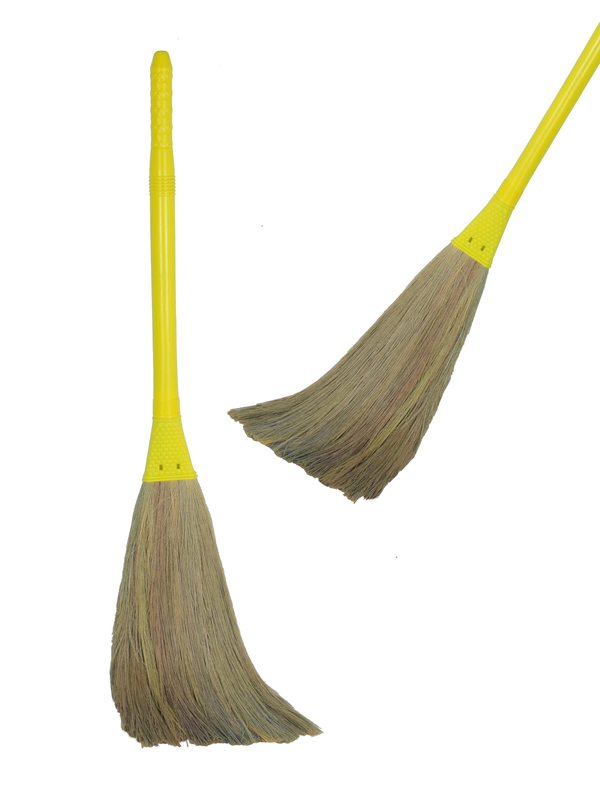 UMD Lite Weight Dustfree Natural Grass Broom, White Grass Phool bhahari jadoo, jhaduu Marne wala Sweeping, dusting, Lite Weight, No Bend No Backpain, Pack of 1 pcs-image-30