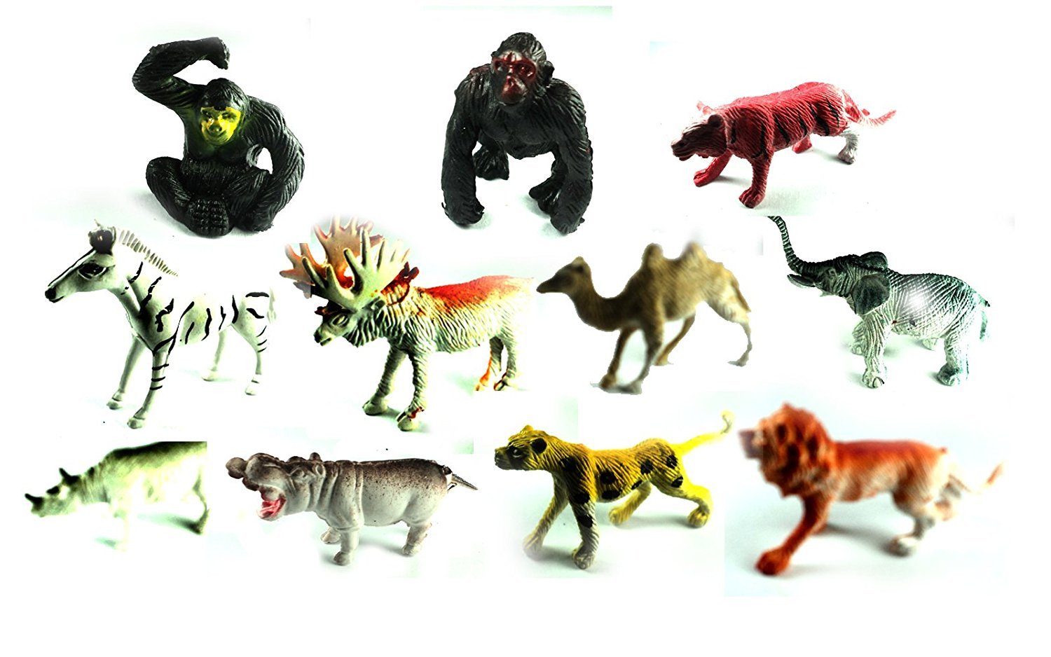 NPRC Zoo Wild Animals Small Figures Set for Kids/Young ones pack of 12 Wild /Zoo Animals (Multi Colour) (B074ZK2Y32) Amazon Price History, Amazon Price Tracker