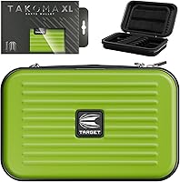 Vista 1 de Target Darts Takoma - Funda tipo cartera XL para dardos, verde con capacidad para 6 dardos, soporte protector de EVA con bolsas de doble cierre