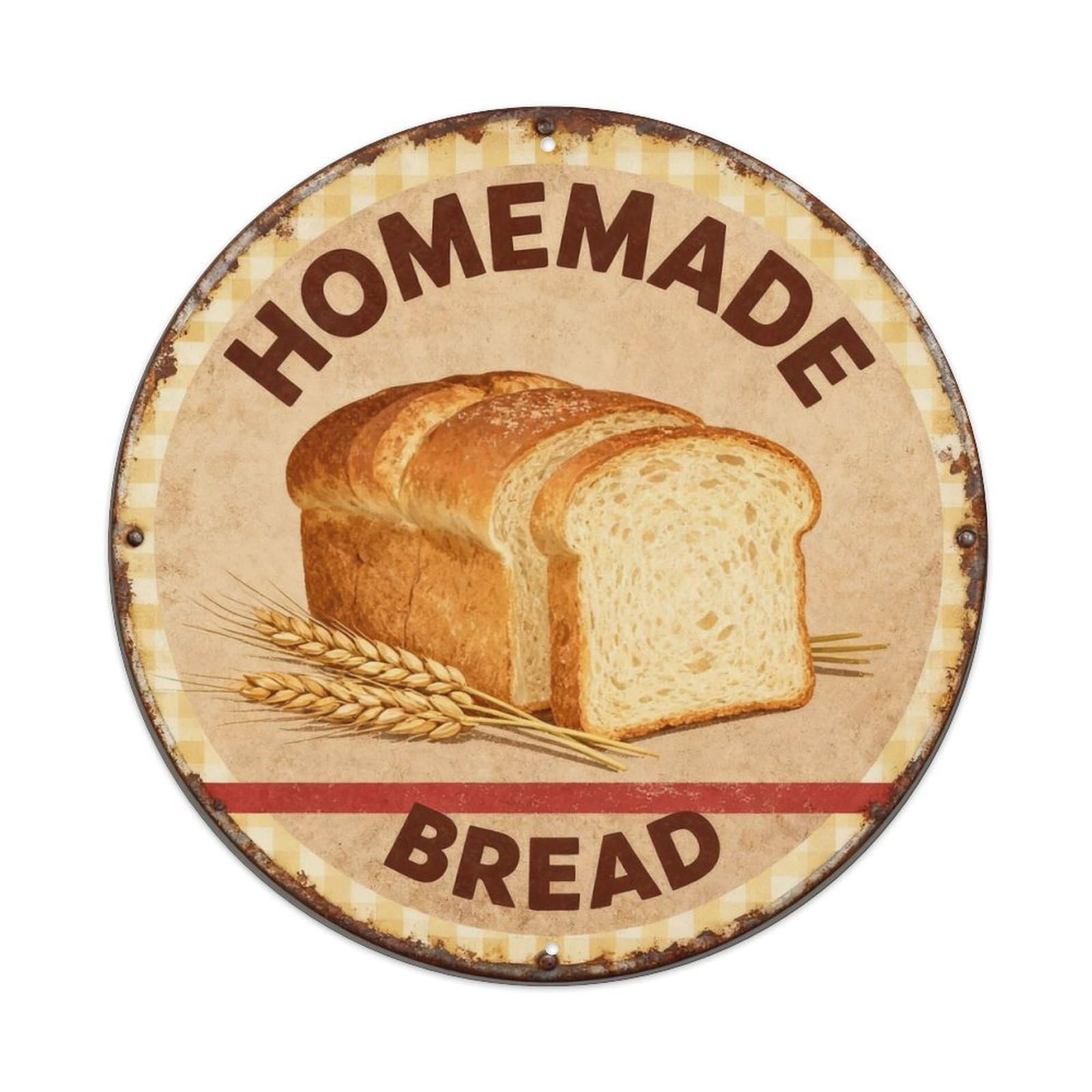 Homemade Bread Metal Tin Sign Plaque