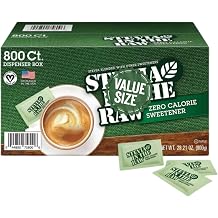 Sweetener Plant-Based, Zero Calorie Packets, 800 ct.