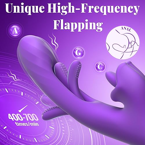 Miniatura 4 de Luzine Vibradores Juguetes Sexuales para Mujeres, Juguetes para Adultos Vibrador Dildo de Lengua con 7 Modos de Lamer y Aletear, Vibrador de Empuje