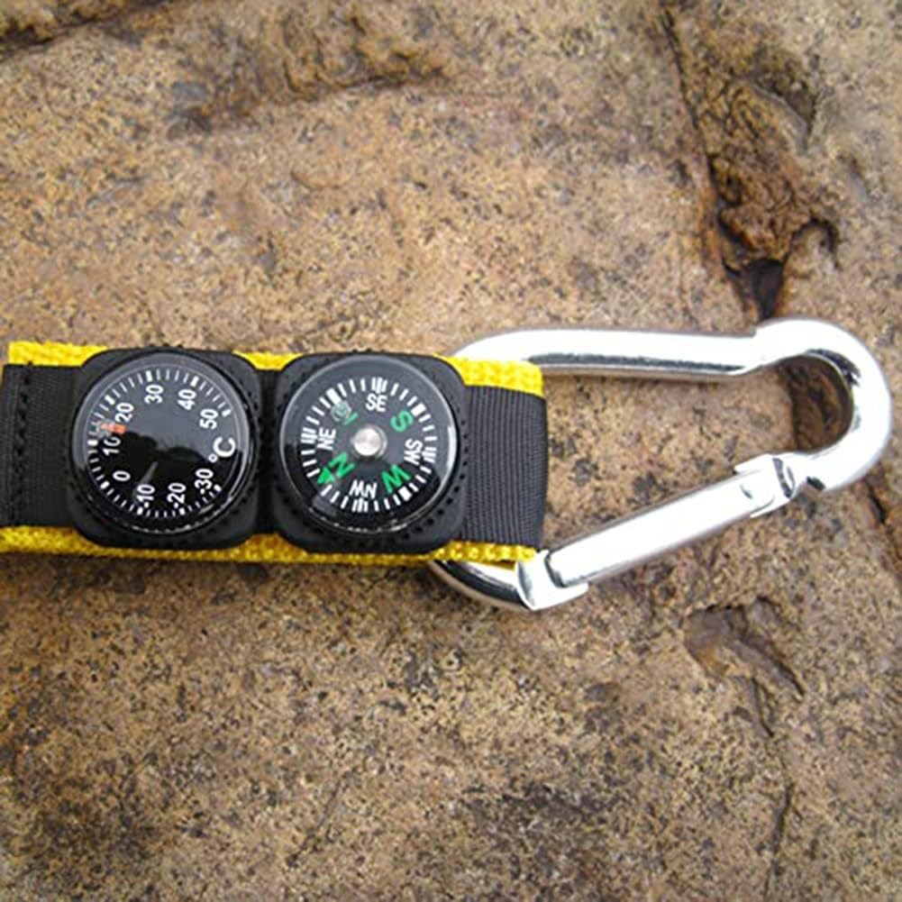 Baromètre altimètre, 4 en 1, mini altimètre, baromètre, thermomètre de survie, manomètre barométrique, pour randonnée en plein air