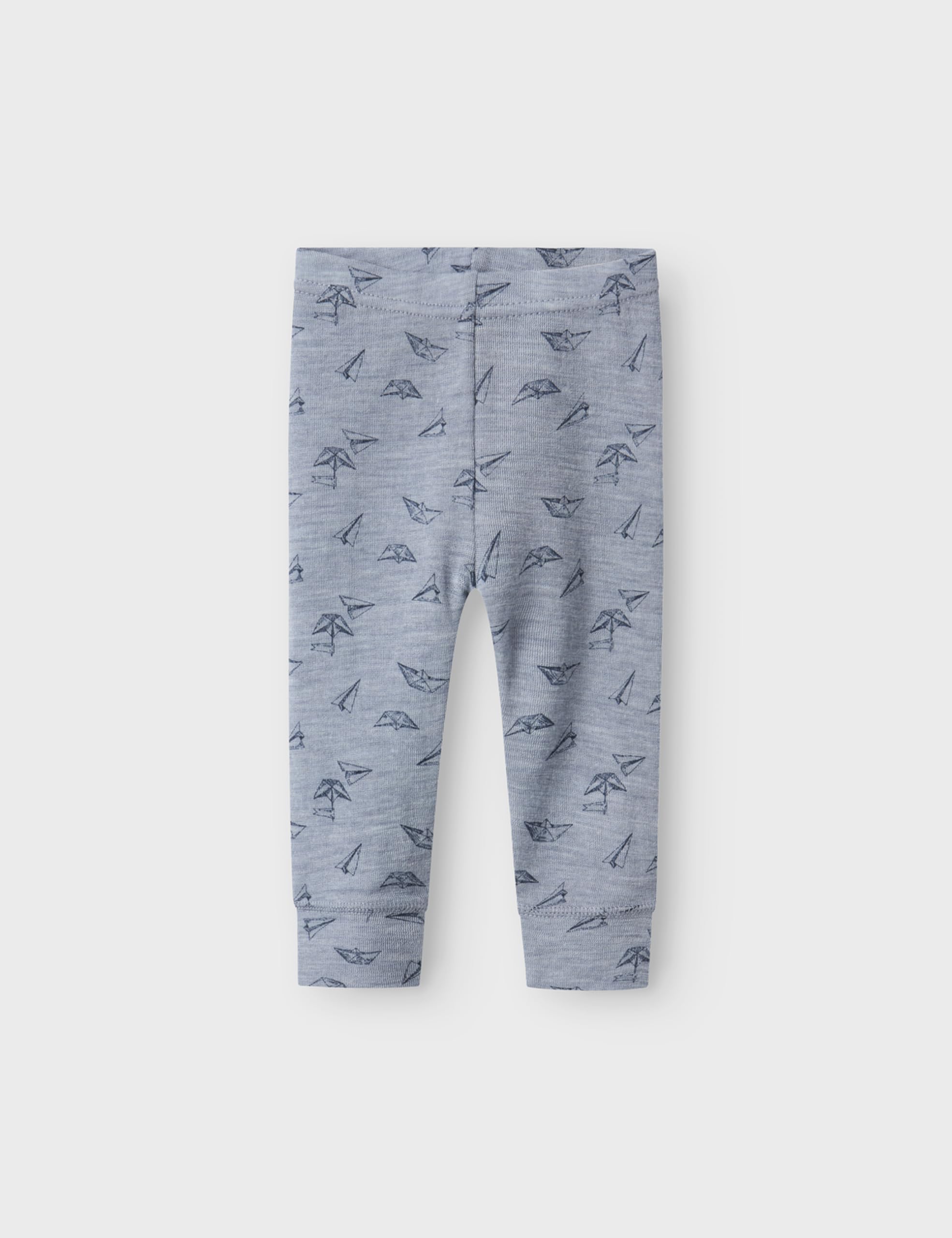 NAME IT Nbmwang Wool Rib Longjohn AOP Leggings para Bebés