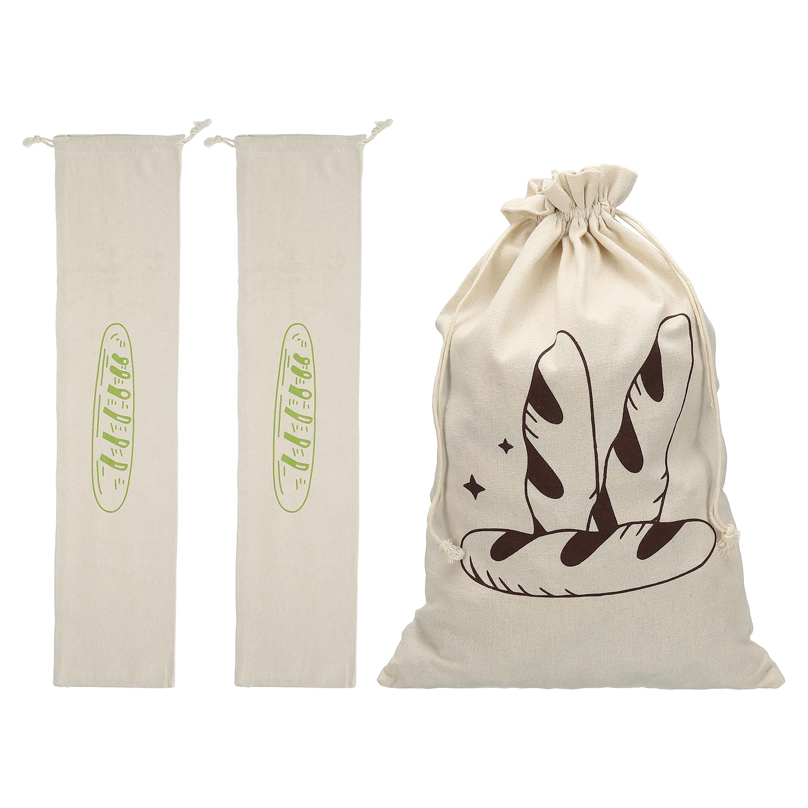 Sac à pain réutilisable anti-dessèchement uxcell lot de 3 pour pain fait maison