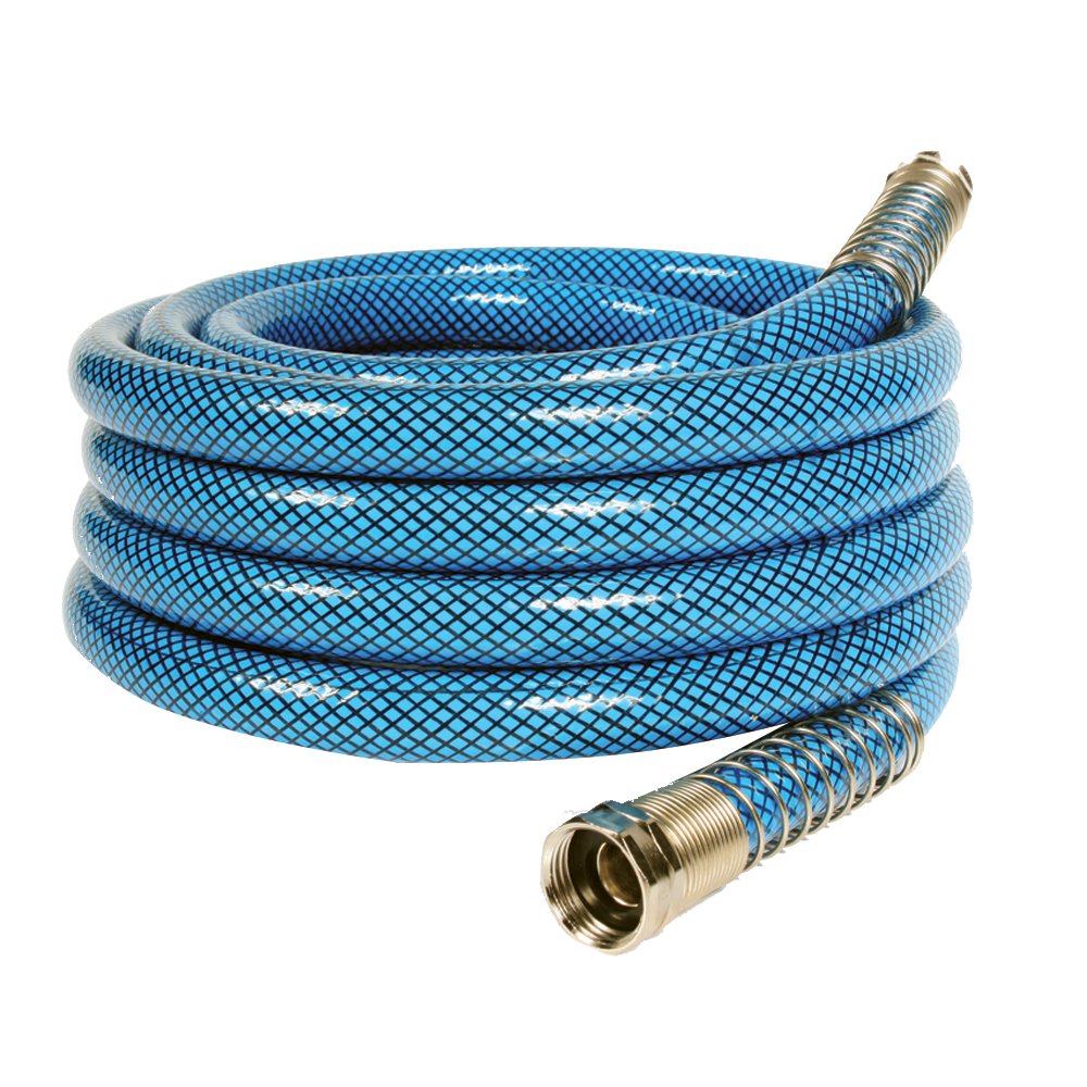 Camco TastePURE 25-Foot Premium Drinking Water Hose - Features a No-Kink Heavy-Duty Design with Machined Fittings for Extra Strength, 5/8” ID, and is Lead-Free, BPA-Free, and Phthalate-Free (22833)