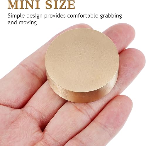 Miniatura 4 de Tofficu 2 unidades de peso de papel de caligrafía china, bloque decorativo de pisapapeles, papel plano de latón para pintar