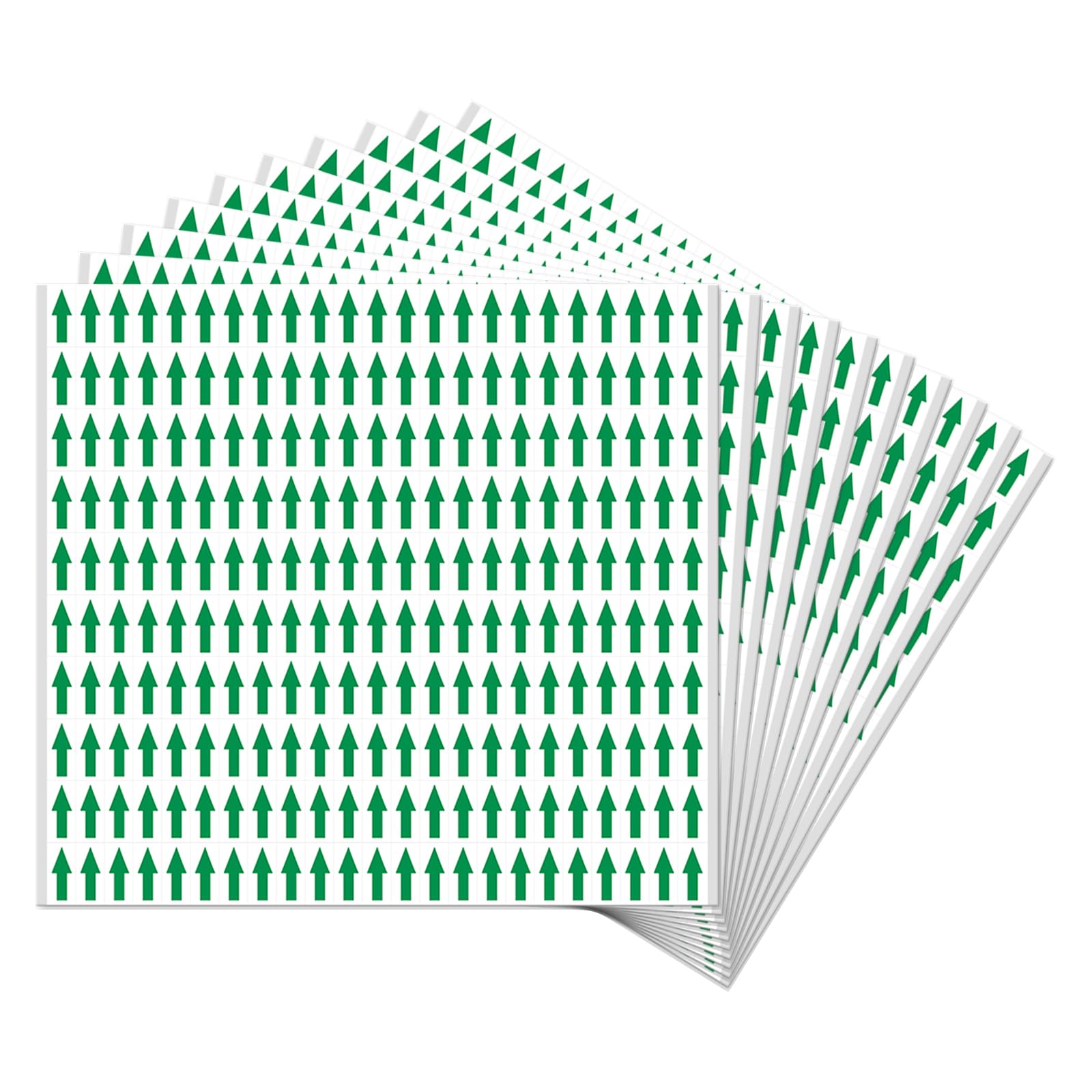 YIKIADA Green Arrow Sticker 20×10 mm Vinyl Waterproof Small Label 2100 Pack