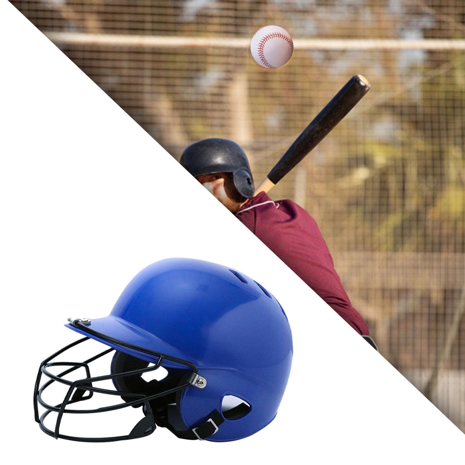 Perfeclan Baseball -Schlaghelm -Softball -Helm bequemer Stoßdämpfung für Kinder mit Gesichtsmaske für das Trainingsspiel im Freien