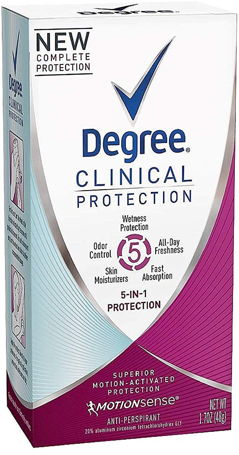 Degree Clinical Protection 5-in-1 Antiperspirant 1.70 oz (5 Pack)