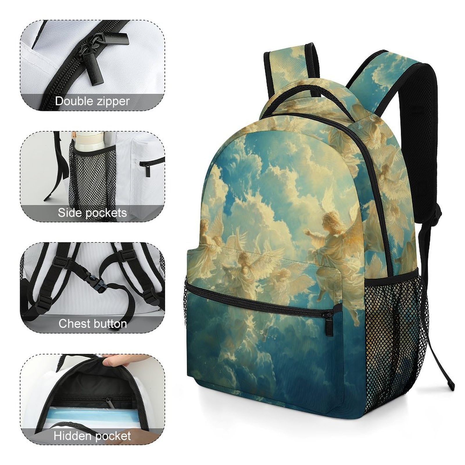 Ergonomie Schöner Engels Schulrucksack God - Anatomisch Geformte Rückenpolsterung