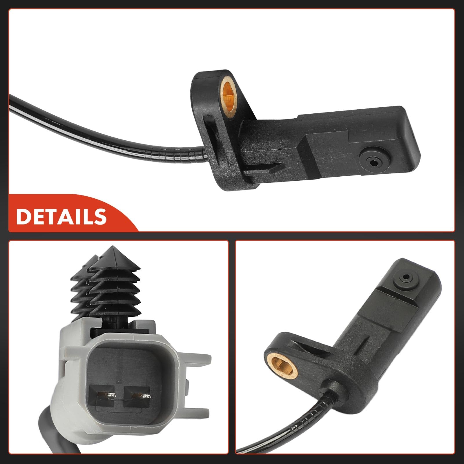 Frankberg 2x Sensor de velocidad de ruedas Sensor ABS Compatible con Grand Cherokee III WH WK Commander XH XK Replace# 56044146AB