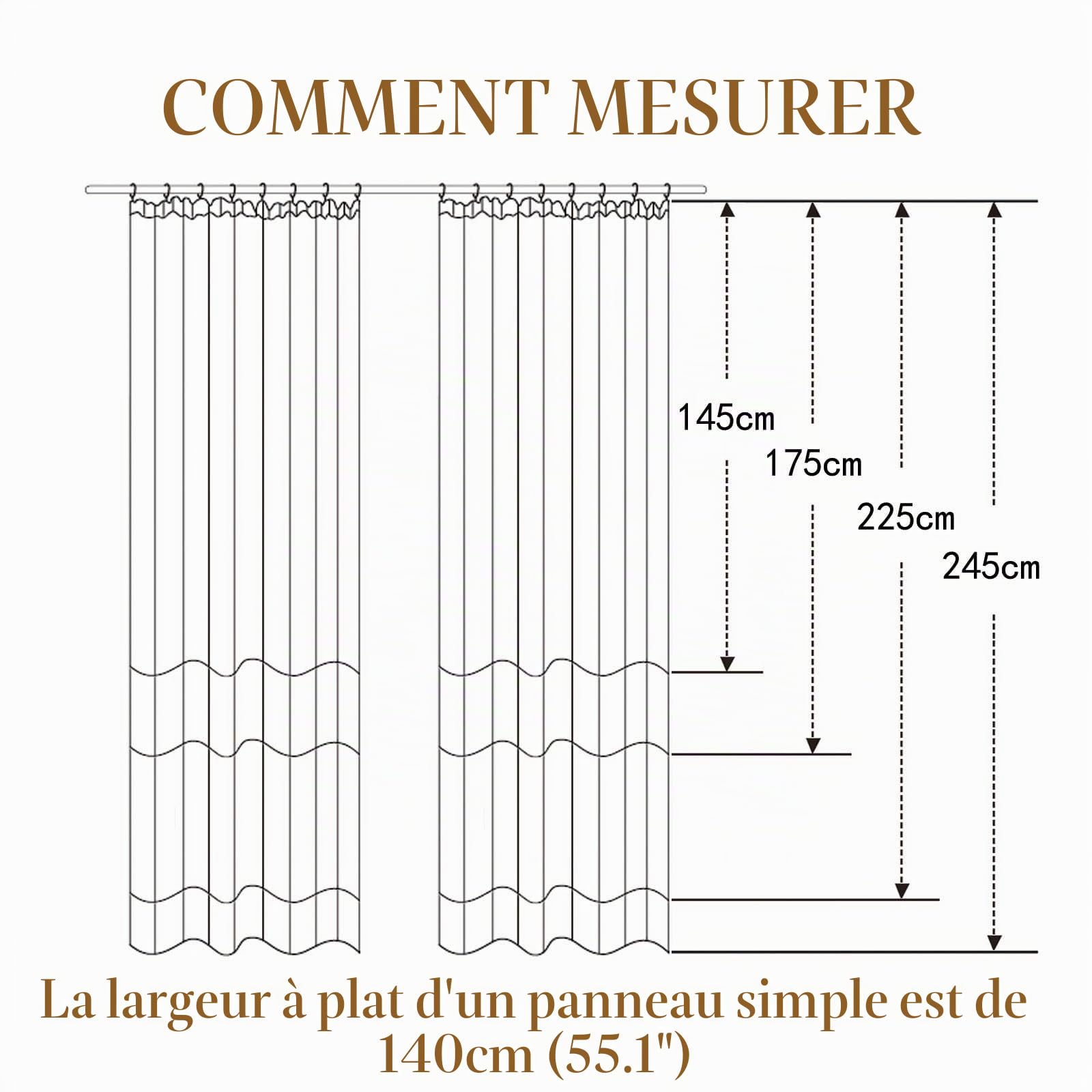 L.Z.E Rideaux Voilage Blanc Transparent Boho pour Salon Chambre des Filles et Tentures à Ruban Fronceur Blanc Cassé pour Salle à Manger 225 cm Long Motif Floral Tridimensionnel Lot de 2